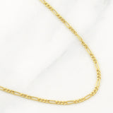 Cadena Figaro 1.85gr / 60cm / 1.15mm Oro Amarillo +1 18K $
