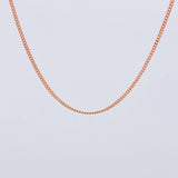 Cadena Cubana 6.1g / 60cm / 1.7mm Oro Rosa 18K