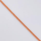 Cadena Cubana 6.1g / 60cm / 1.7mm Oro Rosa 18K