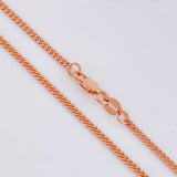 Cadena Cubana 6.1g / 60cm / 1.7mm Oro Rosa 18K
