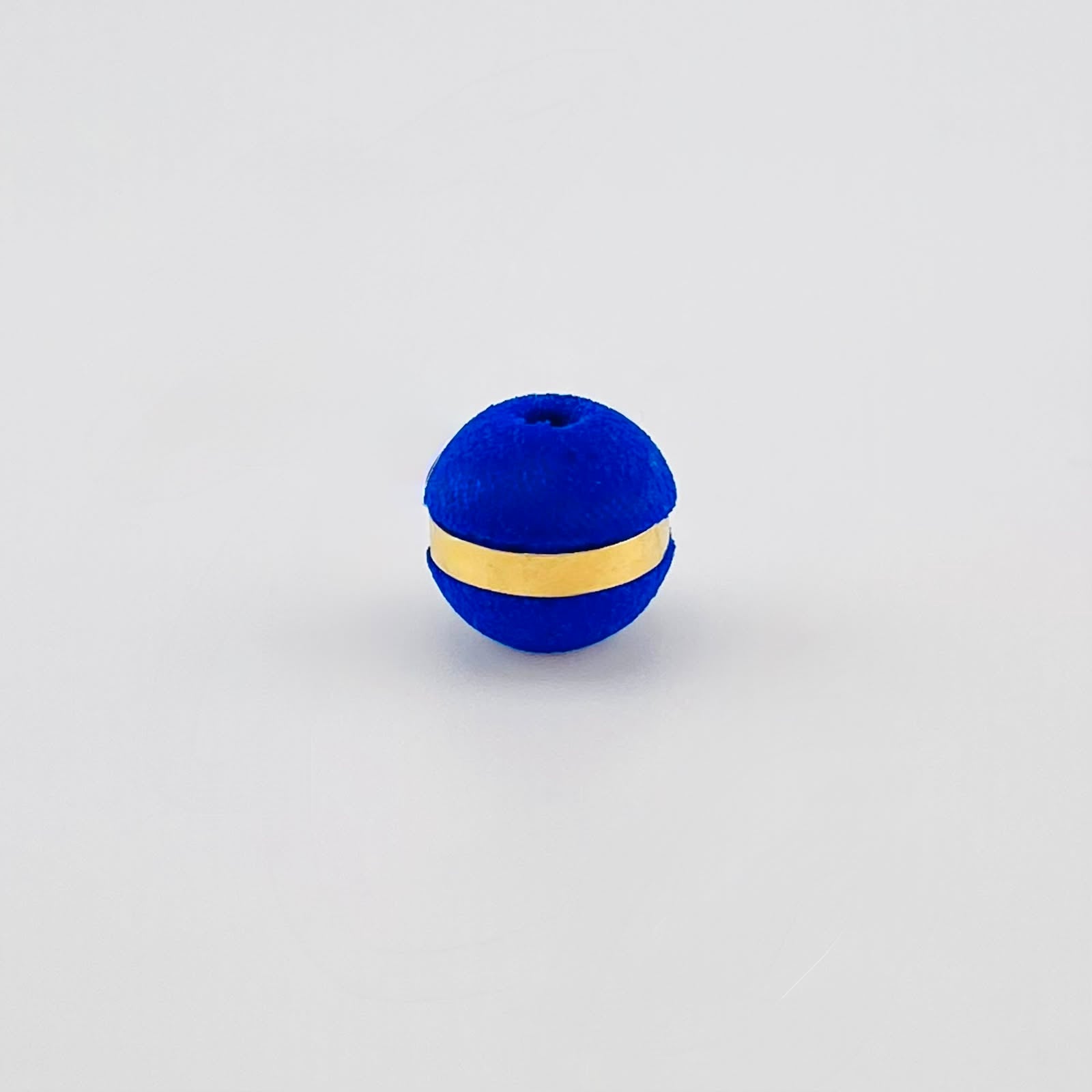 Bola Neoro Azul 1 Raya 0.06gr / 6mm Oro Amarillo 18K