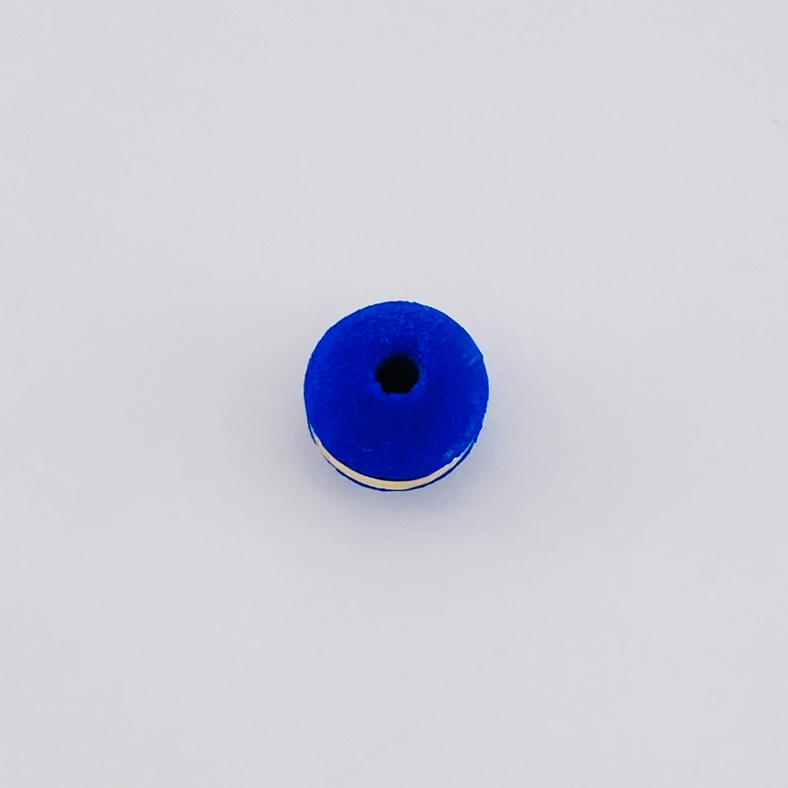 Bola Neoro Azul 1 Raya 0.06gr / 6mm Oro Amarillo 18K