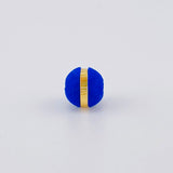 Bola Neoro Azul 1 Raya 0.06gr / 6mm Oro Amarillo 18K