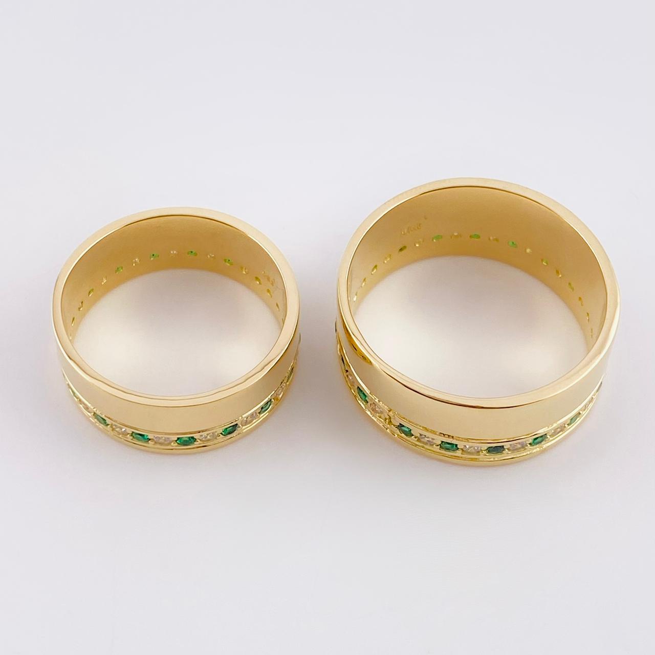 Fabricacion Bajo Pedido Argollas Carril 16gr Oro Amarillo 18K