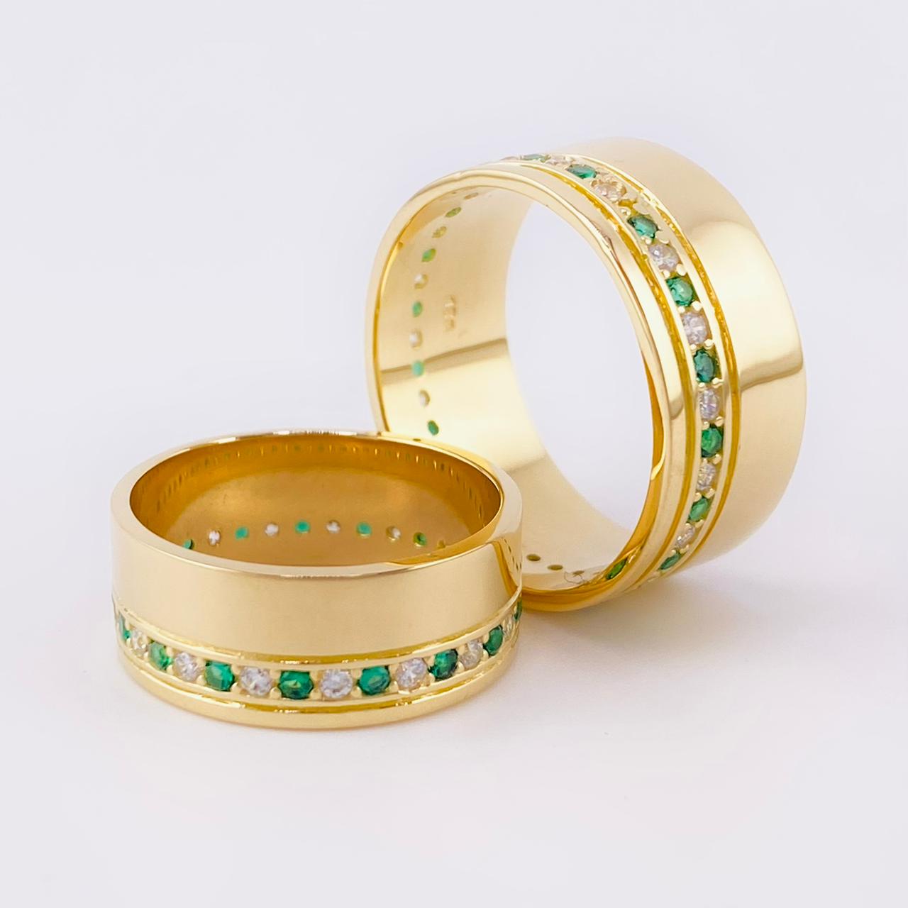 Fabricacion Bajo Pedido Argollas Carril 16gr Oro Amarillo 18K