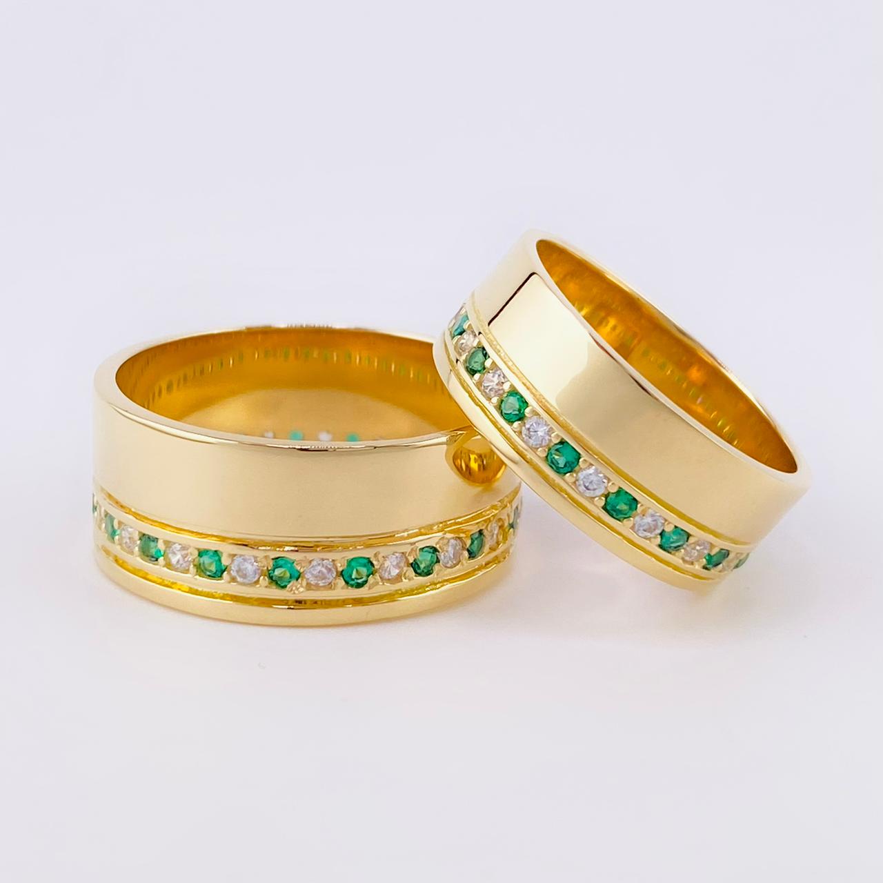 Fabricacion Bajo Pedido Argollas Carril 16gr Oro Amarillo 18K