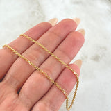 Cadena Volga 4.9gr / 50cm / 1.7mm Oro Amarillo +3 (Oferta) '