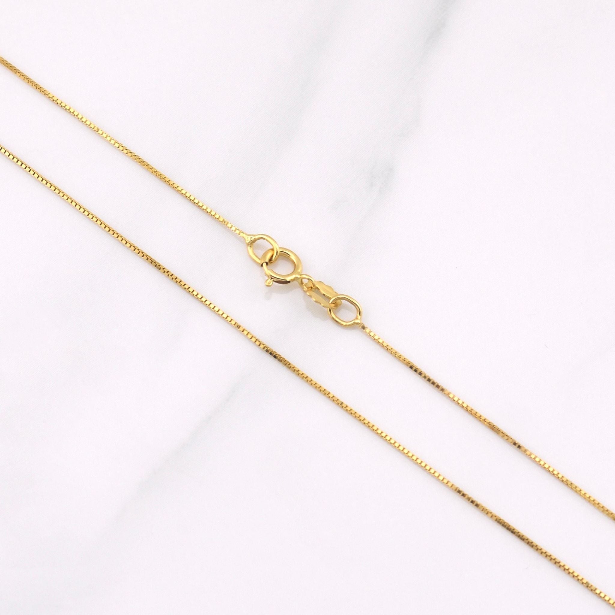 Cadena Veneciana 1.1gr / 50cm / 0.7mm Oro Amarillo
