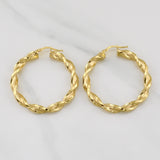 Candongas Lu 4.4gr / 4.3cm / Oro Amarillo +4 18K ©