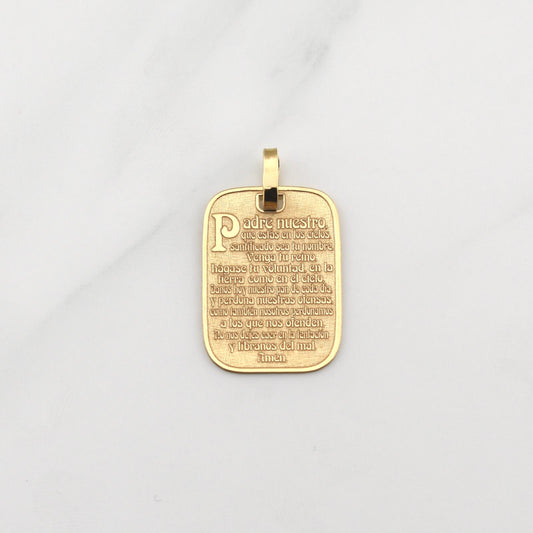 Dije Padre Nuestro 2.1gr / 2.8cm / Oro Amarillo +4 18K