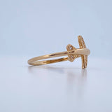 Anillo Avion 1.7gr / T6 / Oro Amarillo 18K &