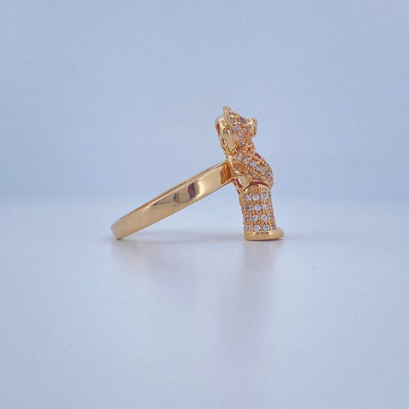 Anillo Oso Articulado 6.25gr / T7 / Oro Amarillo 18K &