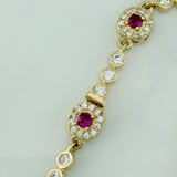 Pulso Tennis Halo 10 g / 18 cm Oro Amarillo 18K