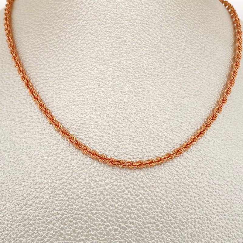 Cadena Lazo 7.15gr / 59.8cm / Oro Rosa +3 18K %