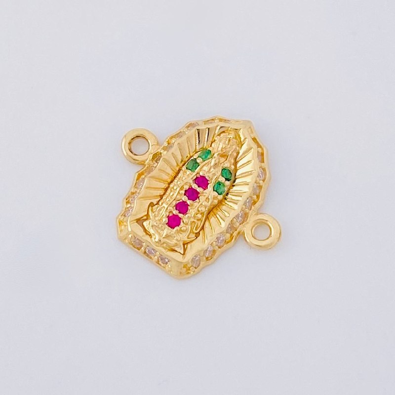 Herraje Virgen de Guadalupe 1.1g / 1.5cm Oro Amarillo 18K