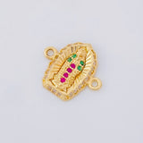 Herraje Virgen de Guadalupe 1.1g / 1.5cm Oro Amarillo 18K