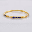 Anillo Bolas Intercalado 0.9g / T7 3/4 Oro Amarillo 18K