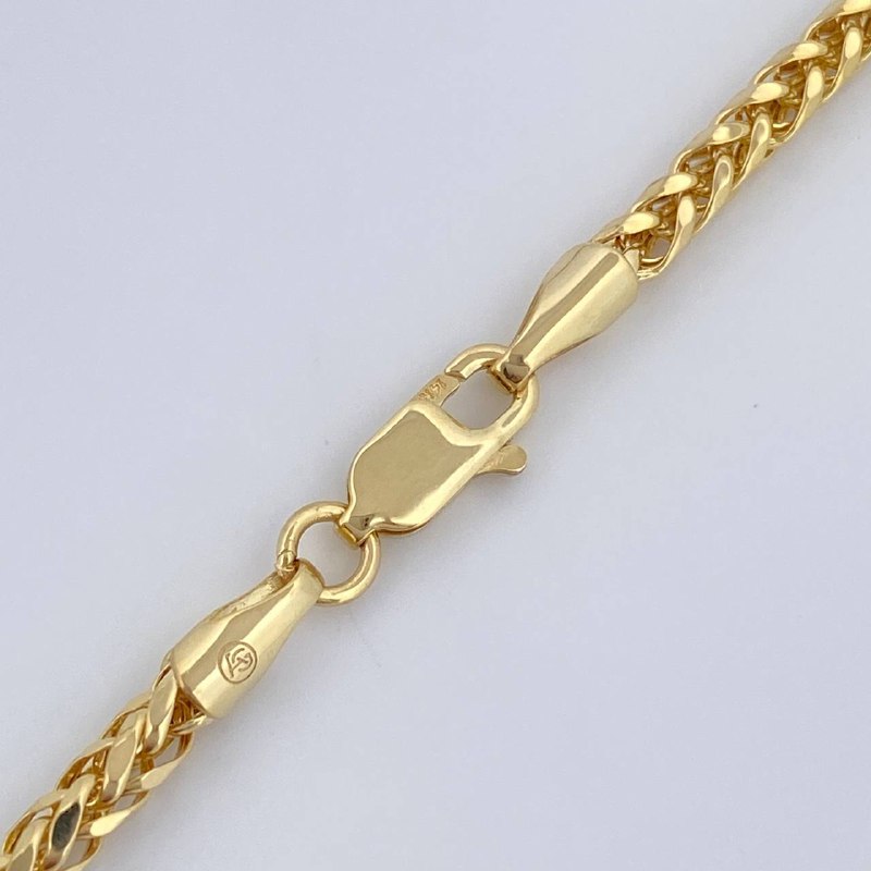 Cadena Franco 8.2gr / 66cm / Oro Amarillo +3 14K Italy &