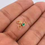 Dije Silueta Caramelo 0.5gr / 1.2cm / Oro Amarillo 18K &