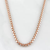 Cadena Veneciana 16.4 g / 70 cm / 1.8 mm Dos Oros Blanco Rosa 18K