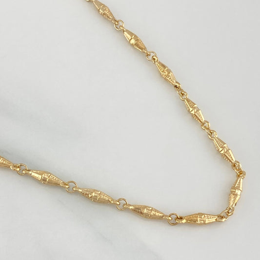 Cadena Rustica Dubai 9.7 g / 51.5 cm / 3 mm Oro Amarillo 18K