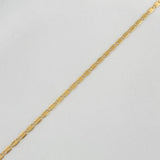 Cadena Escalera Plana 1.15 g / 50.2 cm / 1 mm Oro Amarillo 18K