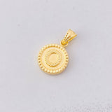 Dije Circulo Letra O 0.6g / 1.7cm Oro Amarillo 18K