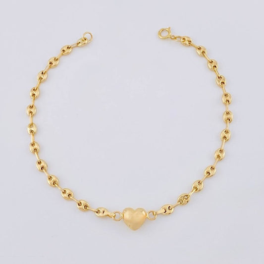 Pulso GC Corazon 2g / 16.9cm / 3.2mm Oro Amarillo 18K
