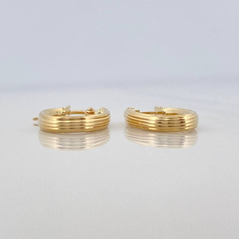 Candongas Juli Ovaladas 1.05 g / 1.7 cm Oro Amarillo 18K