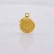 Dije Circulo Letra E 0.4g / 1.6cm Oro Amarillo 18K