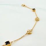 Pulso Trebol Aro Seguido 3.1 g / 21 cm / 4.7 mm Oro Amarillo 18K