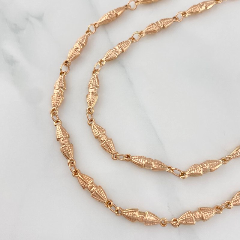 Cadena Rustica Dubai 15.3 g / 68.6 cm / 4.15 mm Oro Rosa 18K