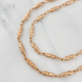 Cadena Rustica Dubai 15.3 g / 68.6 cm / 4.15 mm Oro Rosa 18K