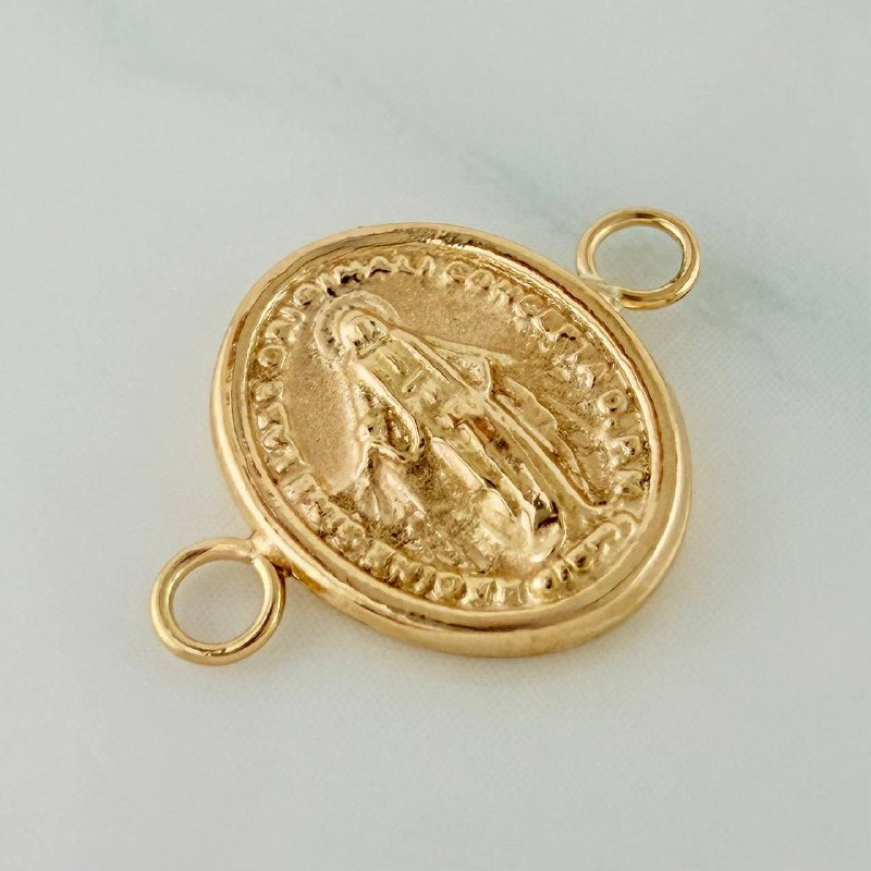 Herraje Virgen Milagrosa 0.6gr / 1.5cm / Oro Amarillo 18K %