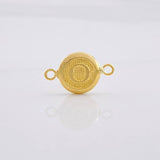 Herraje Circulo Letra O 0.4g / 1.5cm Oro Amarillo 18K