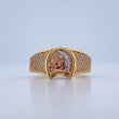 Anillo Herradura Caballo 6.85gr / T11 1/4 / Tres Oros 18K &