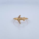 Anillo Avion 1.5gr / T7 1/2 / Oro 18K &