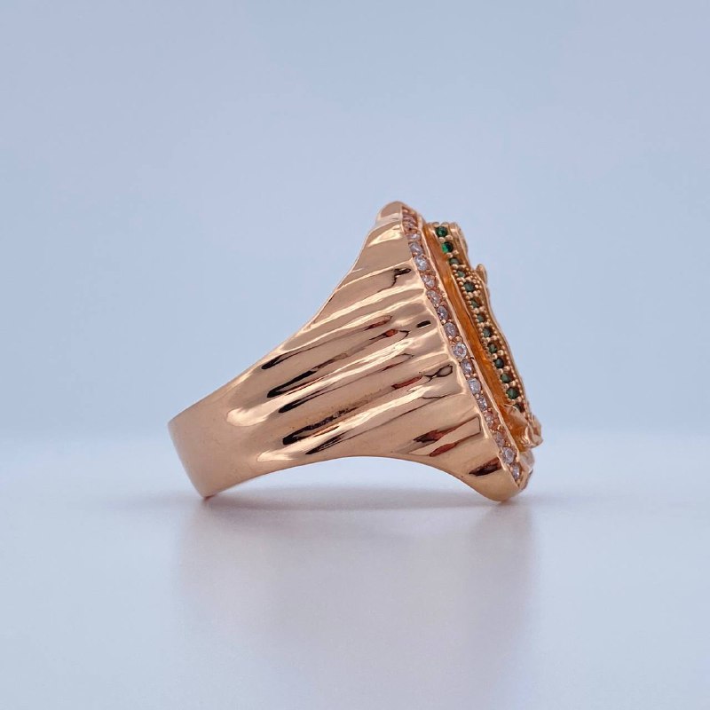 Anillo Virgen Milagroso 9.95gr / T10 1/2 / Oro Rosa 18K &