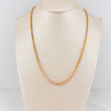 Cadena Ice 12 g / 50 cm / 2.3 mm Tres Oros 18K