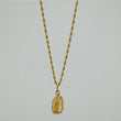 Set Cadena Lazo + Dije Virgen De Guadalupe / 1,35 gr / 45 cm Oro Amarillo 18K