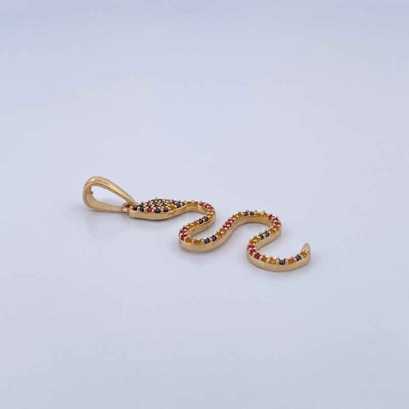 Dije Serpiente 1.85gr / 4cm / Oro 18K &