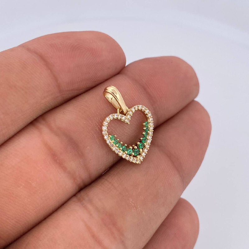 Dije Silueta Corazon 1.4gr / 2.1cm / Oro 18K &