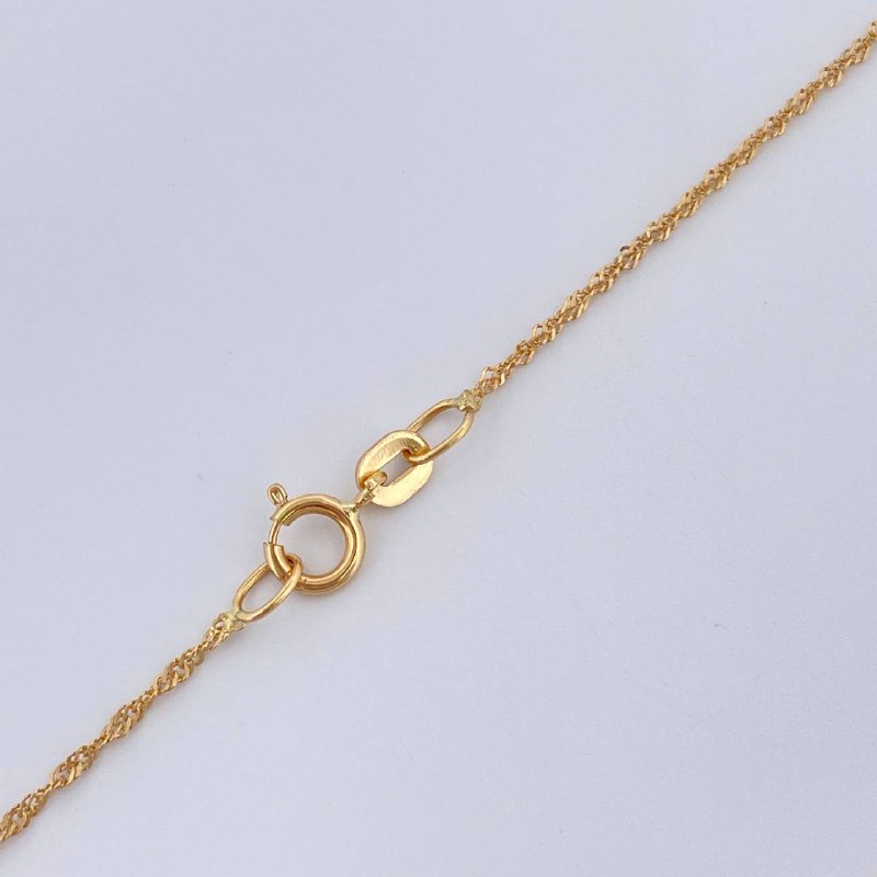 Cadena Singapur 0.8gr / 39.8cm / Oro Amarillo +3 18K &