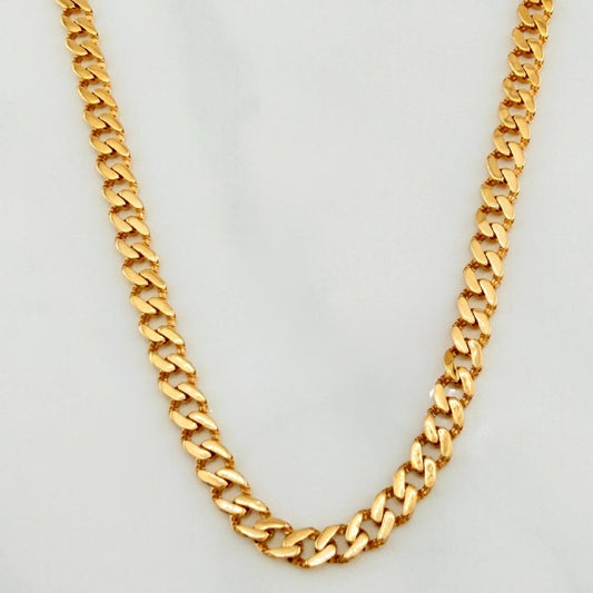 Cadena Cubana 15.85 g / 61.5 cm / 4.4 mm Oro Amarillo 18K