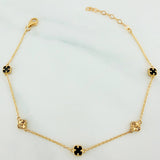 Pulso Trebol Aro Seguido 2.6 g / 21.2 cm / 4.8 mm Oro Amarillo 18K
