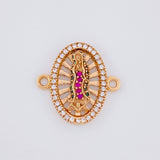 Herraje Virgen de Guadalupe 2g / 1.8cm Oro Rosa 18K