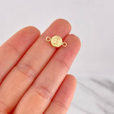 Herraje Circulo Letra B 0.45g / 1.5cm Oro Amarillo 18K