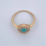 Anillo Trebol 2.75gr / T7 / Oro Amarillo 18K &