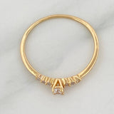 Anillo Solitario Churumbela 1 g / T7 1/4 Oro Amarillo 18K