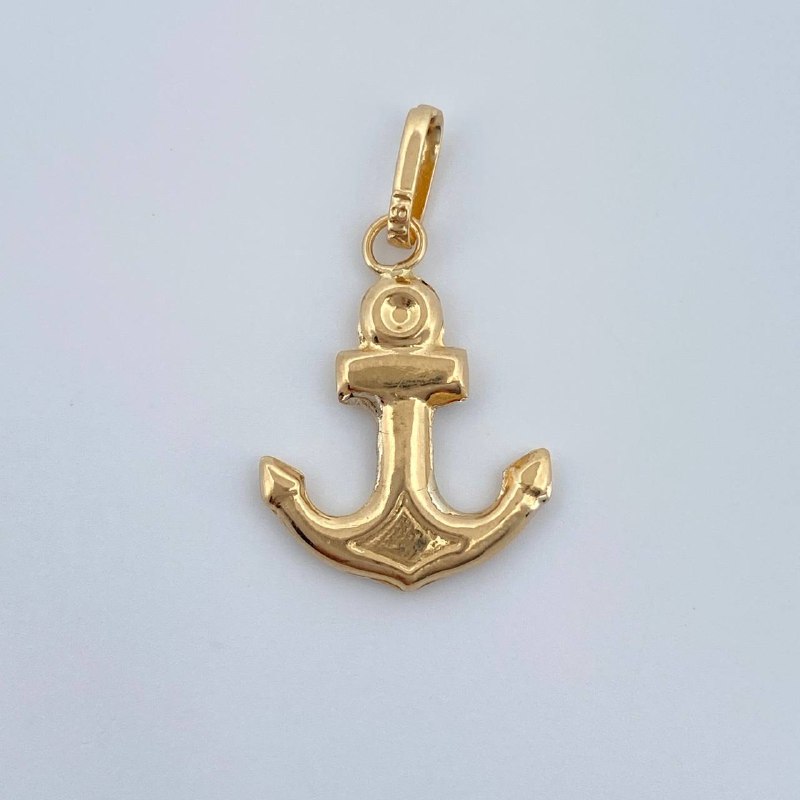 Dije Ancla 0.7gr / 2.5cm / Oro Amarillo 18K &